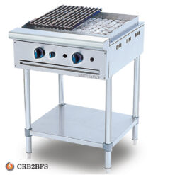 Bếp nướng than nhân tạo 2 họng có kệ dưới