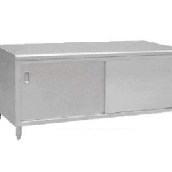 Quầy tủ 2 cửa lùa Inox