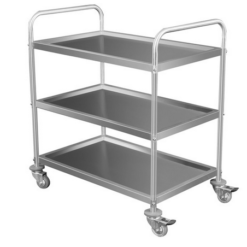 Xe đẩy phục vụ 3 tầng inox