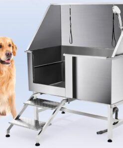Bồn tắm thú cưng inox cao cấp cho bệnh viện thú cưng và pet spa, thiết kế theo mô hình Nhật Bản, inox dày chắc chắn, sản xuất theo yêu cầu, bảo hành 24 tháng.